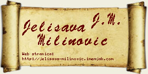 Jelisava Milinović vizit kartica